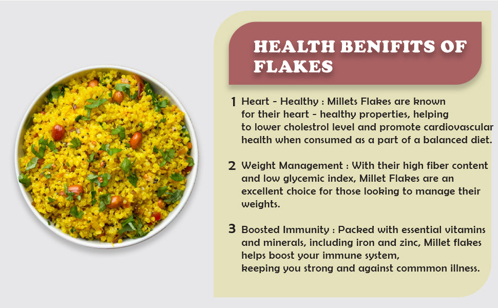 millet flakes Wheat millet flakes organic millet flakes millet poha flakes online pearl millet flakes ragi flakes for weight loss rolled millet flakes