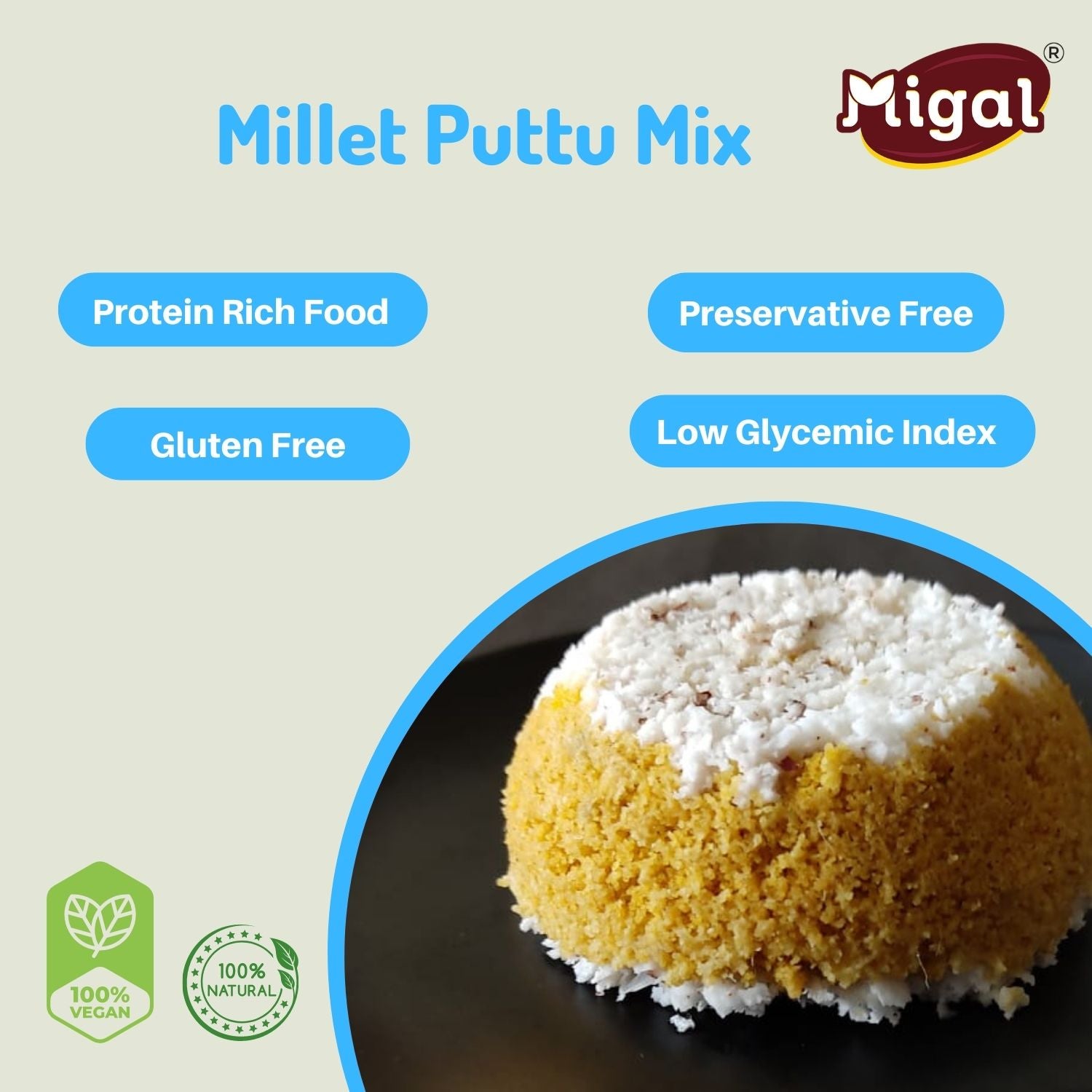 Foxtail Millet Puttu Mix | Thinai Puttu Podi