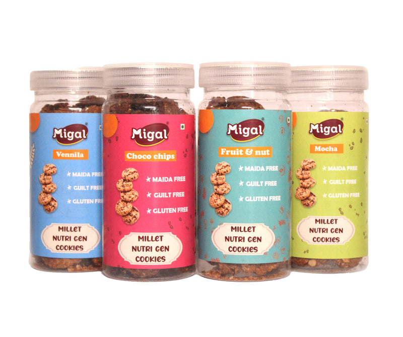 Millet Nutri gen Cookies Combo pack - 560gm