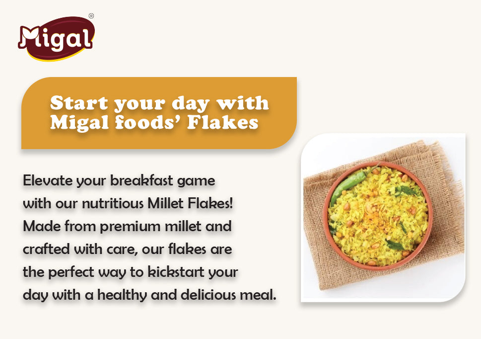 Migal Millet Flakes Combo - Barnyard Flakes + Red Rice Flakes