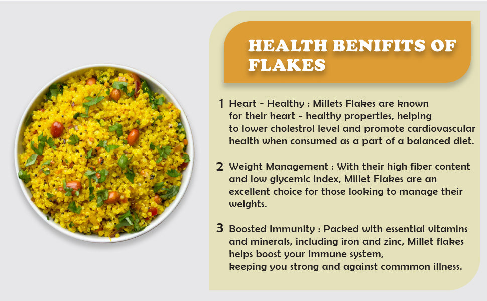 Migal Millet Flakes Combo - Barnyard Flakes + Red Rice Flakes
