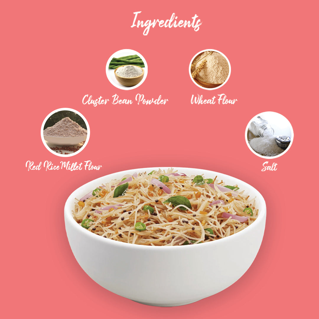 Cluster bean powder wheat floir salt Redrice millet flour