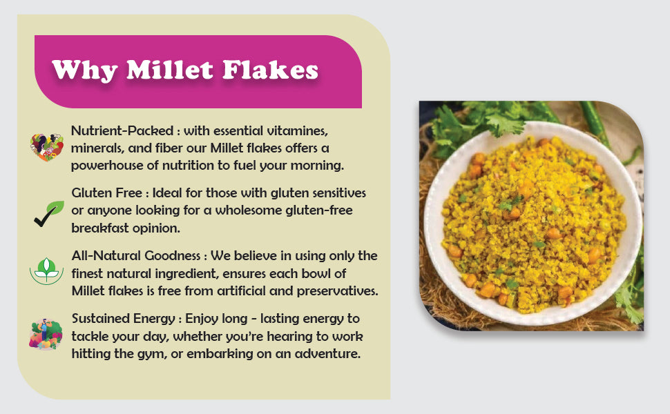 millet flakes Pearl millet flakes organic millet flakes millet poha flakes online pearl millet flakes ragi flakes for weight loss rolled millet flakes