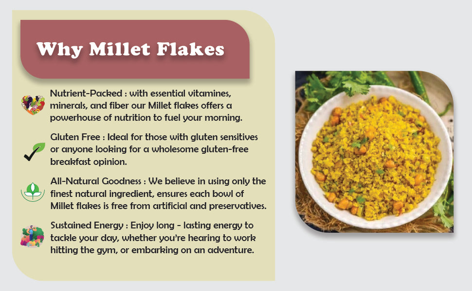 millet flakes barnyard millet flakes organic millet flakes millet poha flakes online pearl millet flakes ragi flakes for weight loss rolled millet flakes