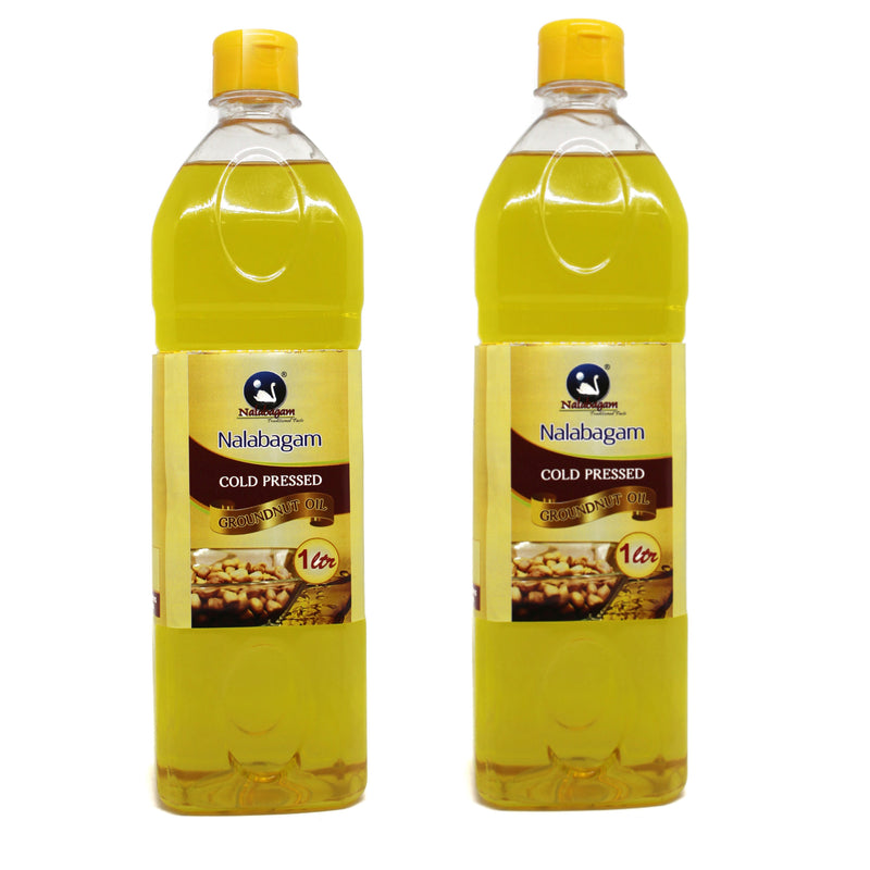 Cold Pressed groundnut Oil Pack of 2 (2x1litre)