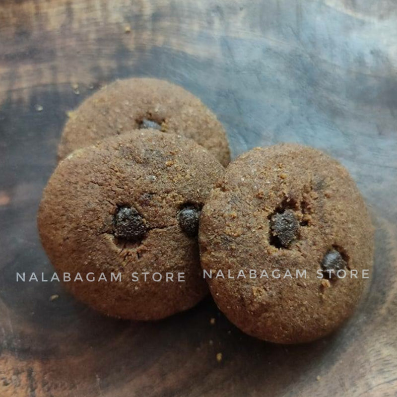 Ragi Chocolate Chips Cookies - Homemade